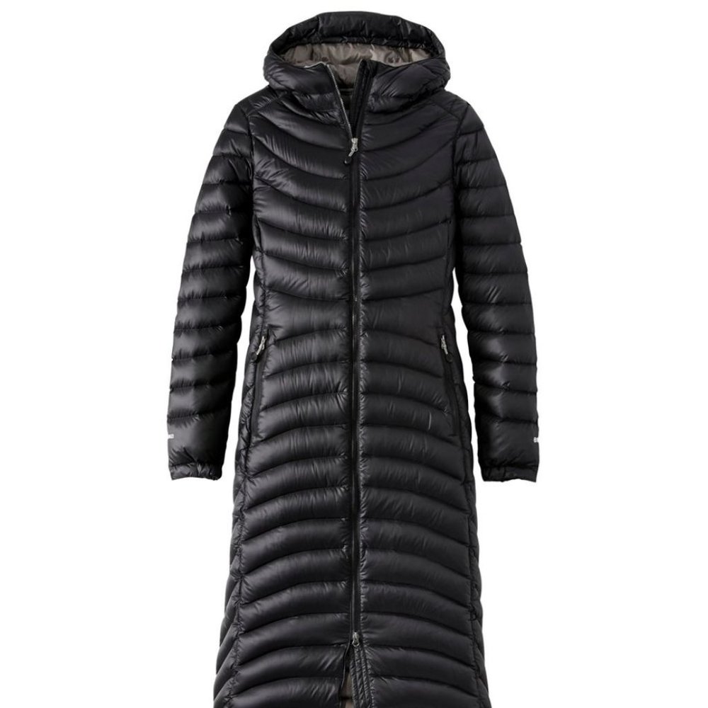 Women's Ultralight 850 Down Coat, Long (with hood)